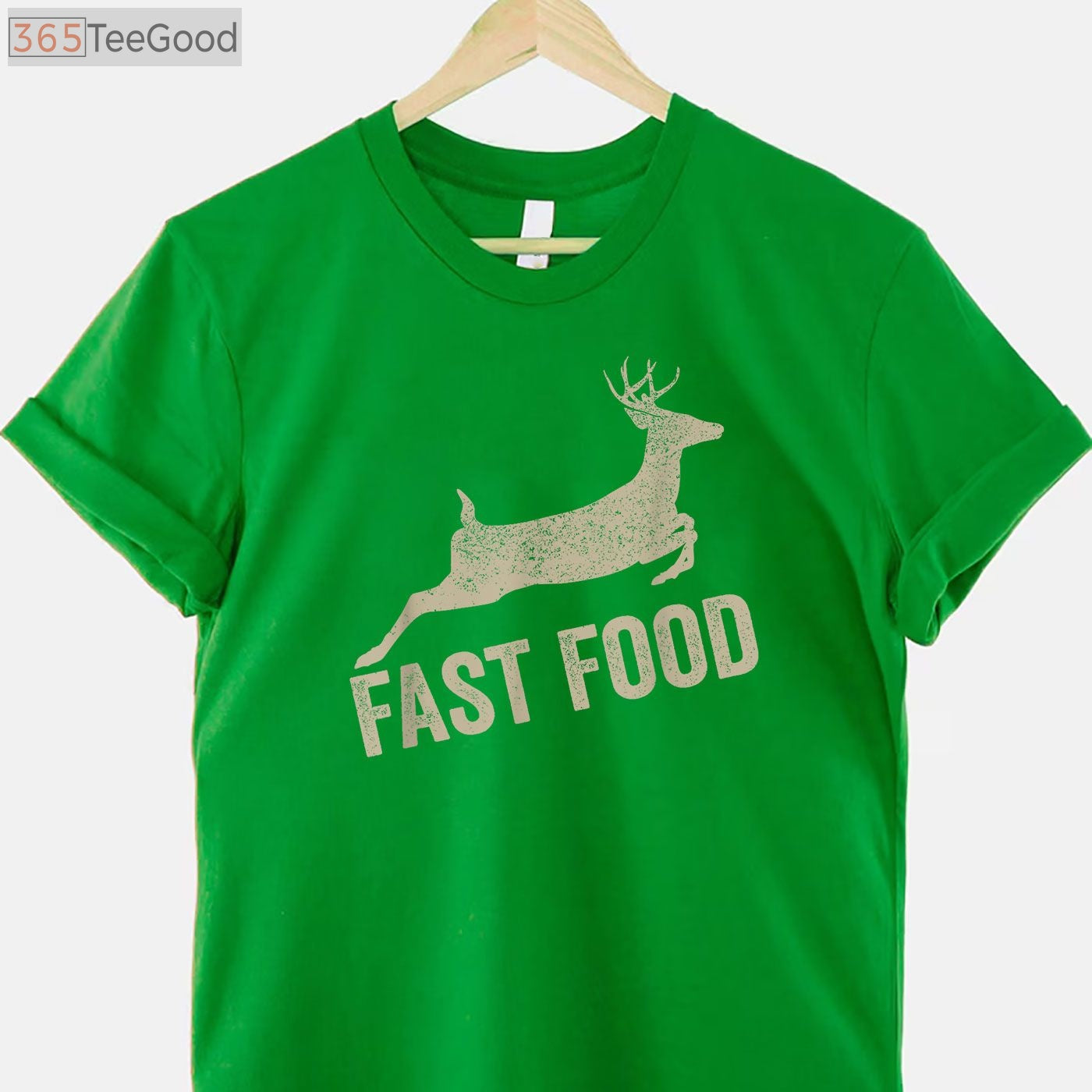 Fast Food Deer Hunting Humor Shirt, Funny Venison Meat Eater Graphic Tee