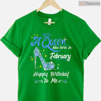 February Birthday Girl Shirt – A Queen Was Born In February Gift T-Shirt