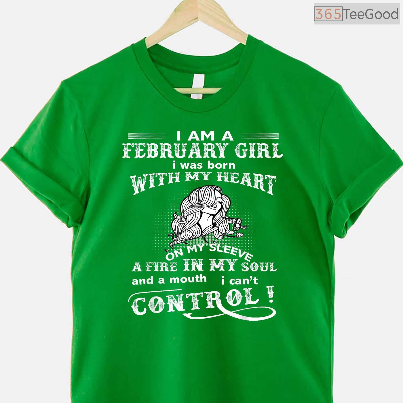 February Girl Heart & Soul Shirt – Born With My Heart On My Sleeve