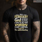 February Girl Birthday Shirt – Funny Born In February Quotes Gift For Her