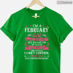 February Girl Heart & Soul Shirt – I Was Born With My Heart Graphic