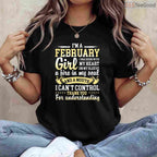 February Girl Birthday Shirt – Funny Born In February Quotes Gift For Her