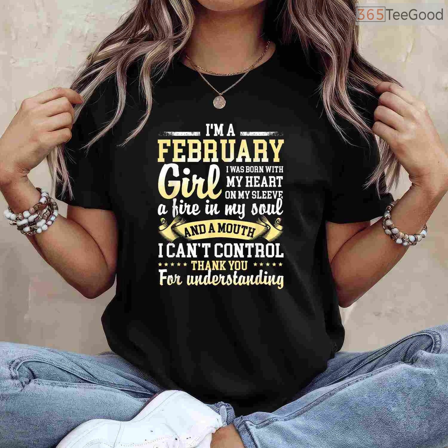 February Girl Birthday Shirt – Funny Born In February Quotes Gift For Her