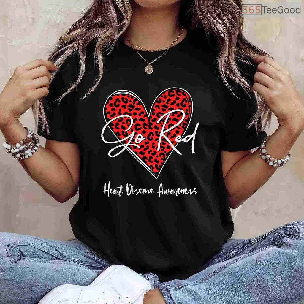 February Is Red Heart Health Shirt – CHD & Heart Disease Awareness T-Shirt