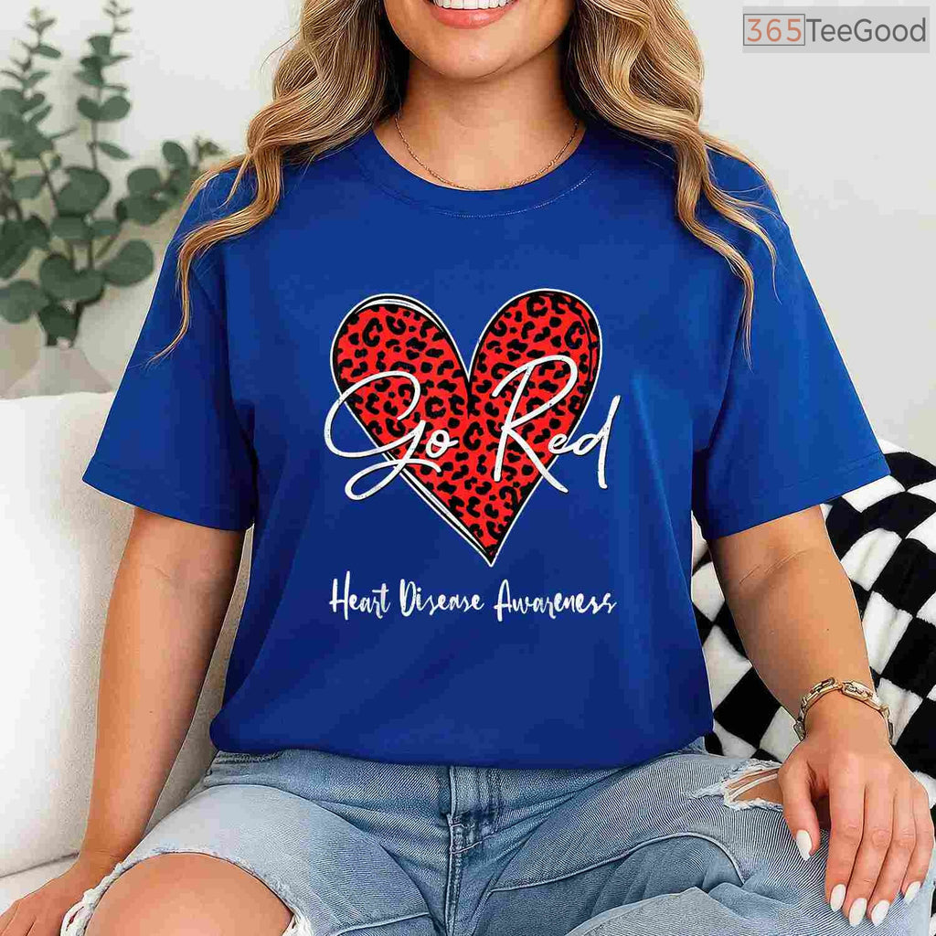 February Is Red Heart Health Shirt – CHD & Heart Disease Awareness T-Shirt