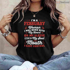 February Queen Birthday Shirt – Women's Born In February Crown Graphic Tee