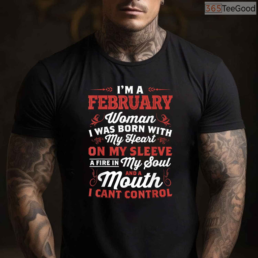 February Queen Birthday Shirt – Women's Born In February Crown Graphic Tee