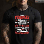 February Queen Birthday Shirt – Women's Born In February Crown Graphic Tee