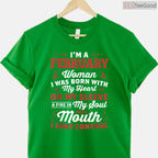 February Queen Birthday Shirt – Women's Born In February Crown Graphic Tee