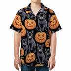 Fiery Sunset Island Hawaiian Tee Aloha Beachwear for Men Women