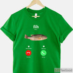 Fih Calling Funny Fishing Phone Meme Shirt, Viral Fish Humor Apparel for Men