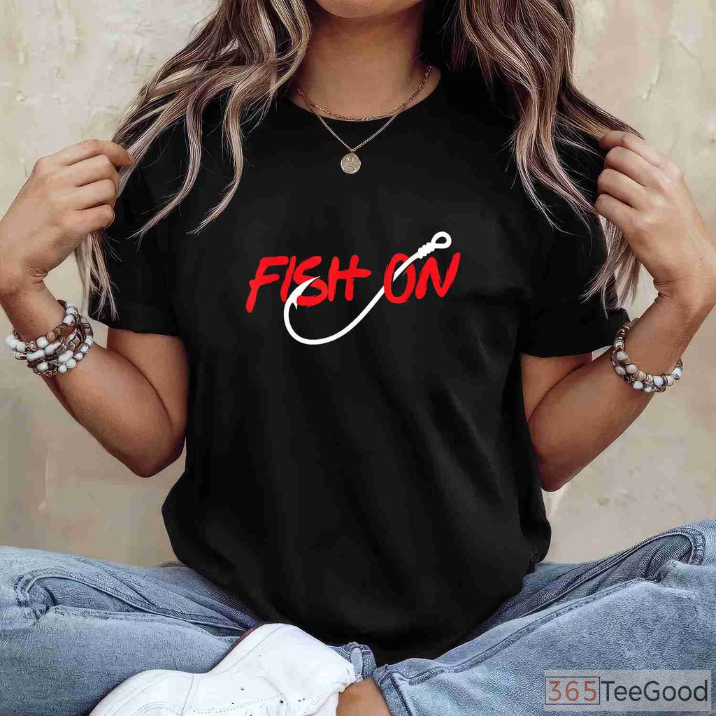 Fish On! Performance Fishing Shirt - Classic Angler Apparel for Bass Fishing