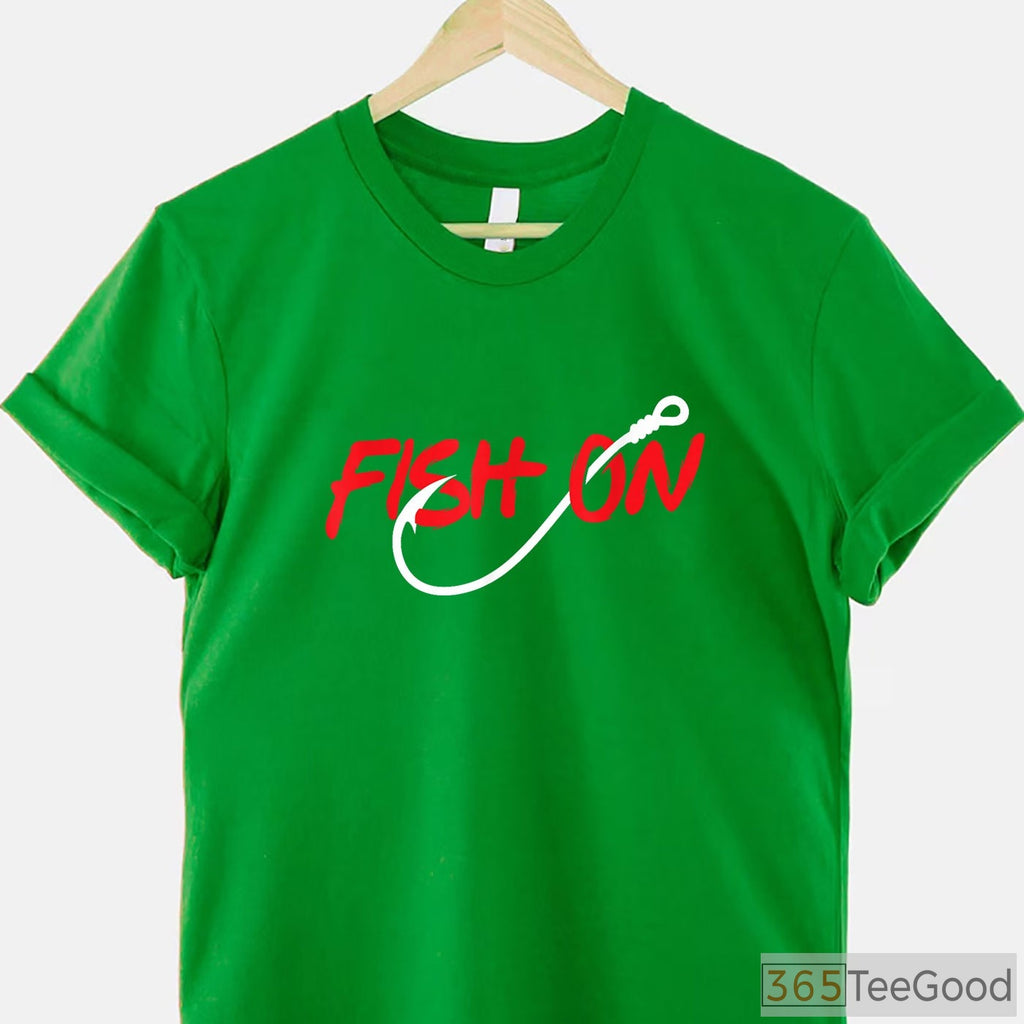 Fish On! Performance Fishing Shirt - Classic Angler Apparel for Bass Fishing