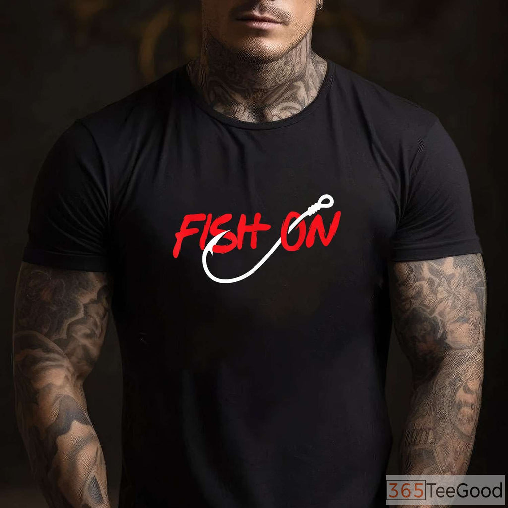Fish On! Performance Fishing Shirt - Classic Angler Apparel for Bass Fishing