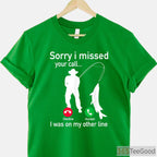 Fishing Phone Call Funny Shirt, Reel Line Fisherman Humor Graphic Tee
