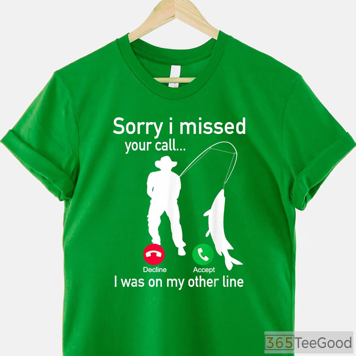 Fishing Phone Call Funny Shirt, Reel Line Fisherman Humor Graphic Tee