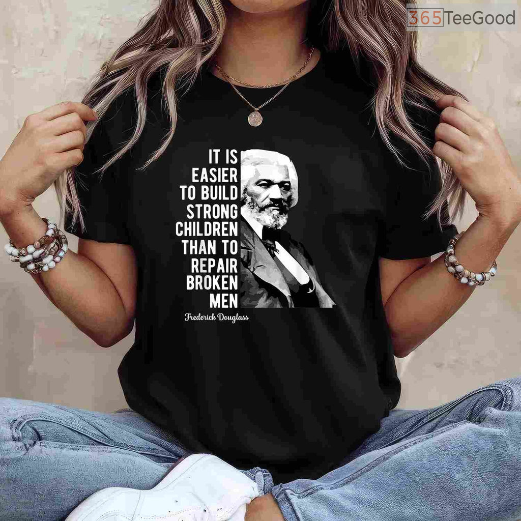 Frederick Douglass Quote T-Shirt Knowledge Makes A Man Unfit To Be A Slave BHM Shirt