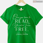 Frederick Douglass Learn To Read Be Free T-Shirt Inspirational Black History Month Quote Tee
