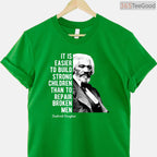 Frederick Douglass Quote T-Shirt Knowledge Makes A Man Unfit To Be A Slave BHM Shirt