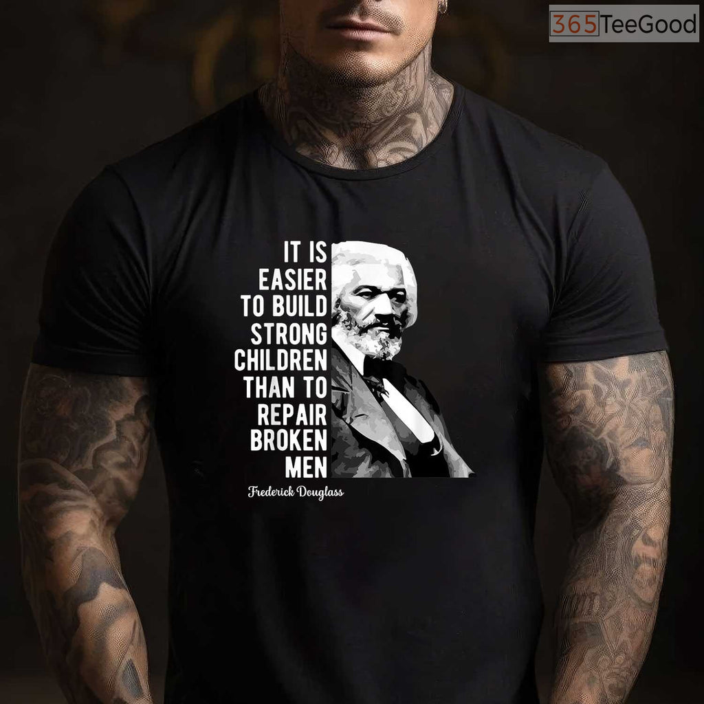 Frederick Douglass Quote T-Shirt Knowledge Makes A Man Unfit To Be A Slave BHM Shirt