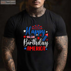 Funny 4th of July USA Flag Fireworks T-Shirt for Family Independence Day Celebrations
