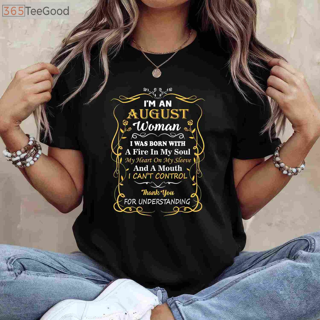 Funny August Woman Diva Birthday T-Shirt - Sassy Birthday Gift for Her 2026