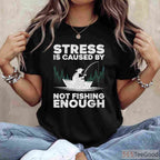 Funny Bass and Fly Fishing Design Shirt, Versatile Outdoor Hobbyist Apparel