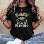 Funny Bass Fishing Retirement Shirt - Humorous Gone Fishing Gift for Retirees