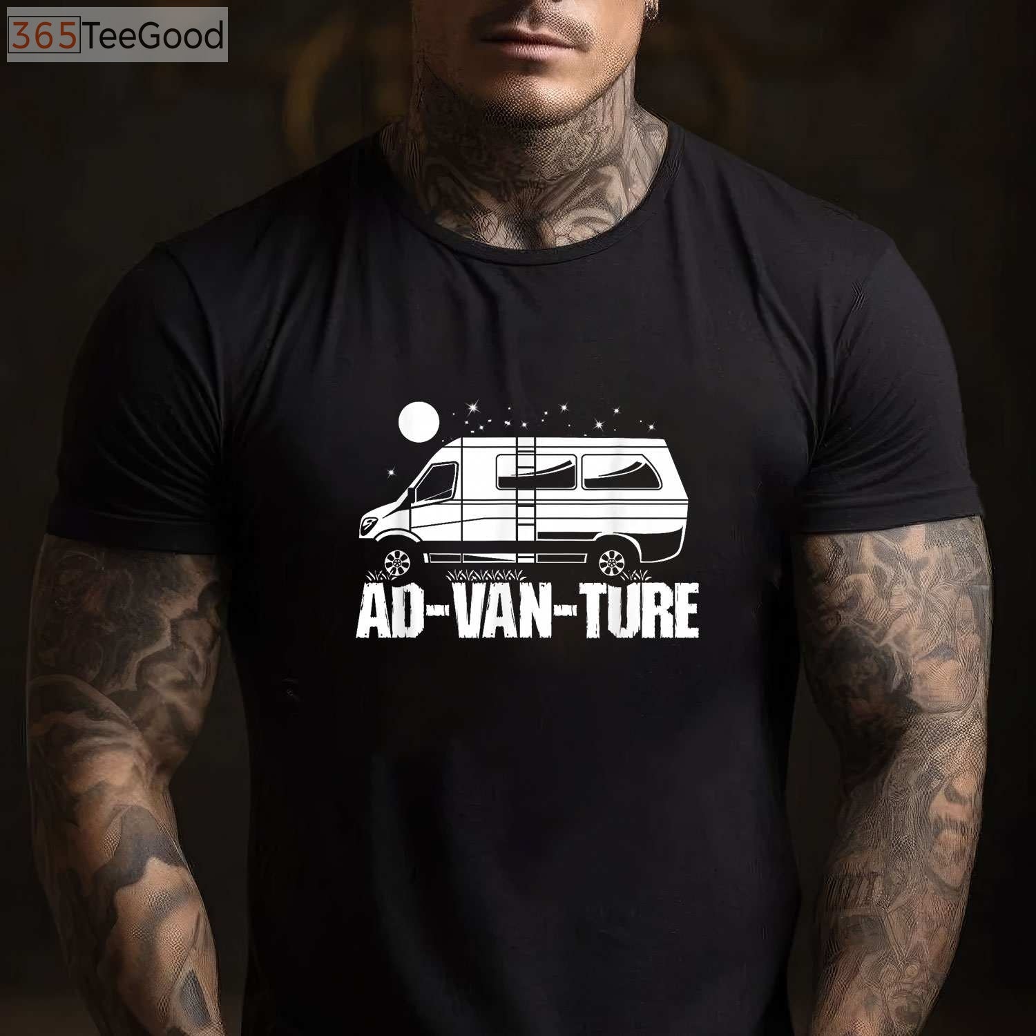 Funny Camper Van Life Ad-Van-Ture T-Shirt - Road Trip Adventure Gift