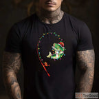 Funny Christmas Bass Fishing Shirt - Festive Holiday Gift for Fisherman Dads