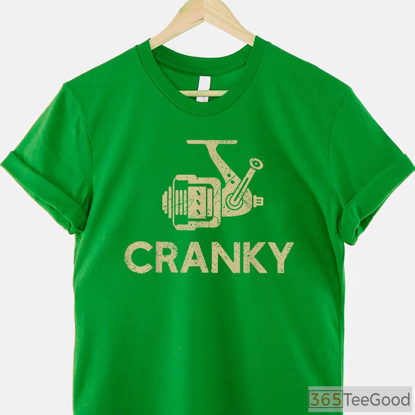 Funny Crankbait Lure Fishing Shirt - _Cranky_ Fisherman Humor Apparel
