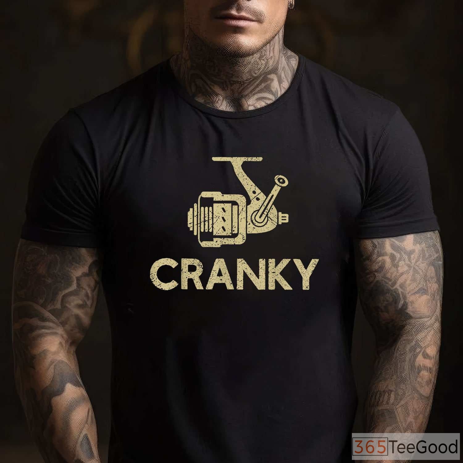 Funny Crankbait Lure Fishing Shirt - _Cranky_ Fisherman Humor Apparel