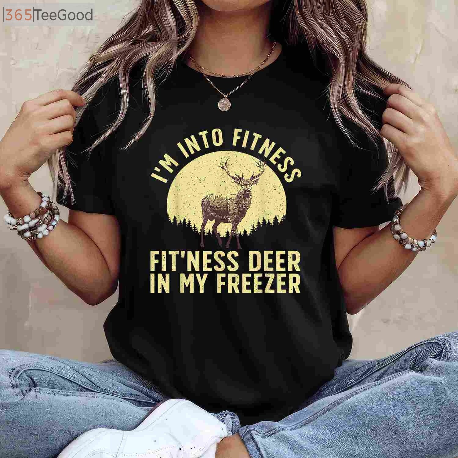 Funny Deer Hunting Art Shirt, Unique Wildlife Hunter Gift for Men and Women
