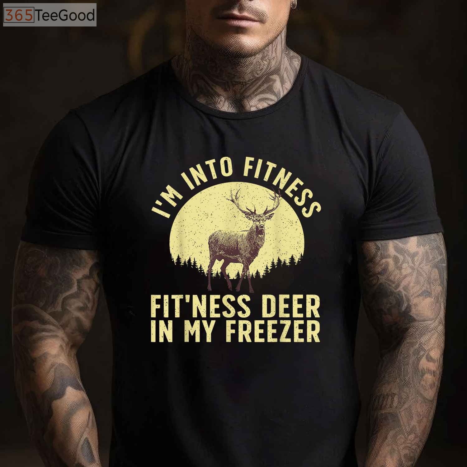 Funny Deer Hunting Art Shirt, Unique Wildlife Hunter Gift for Men and Women