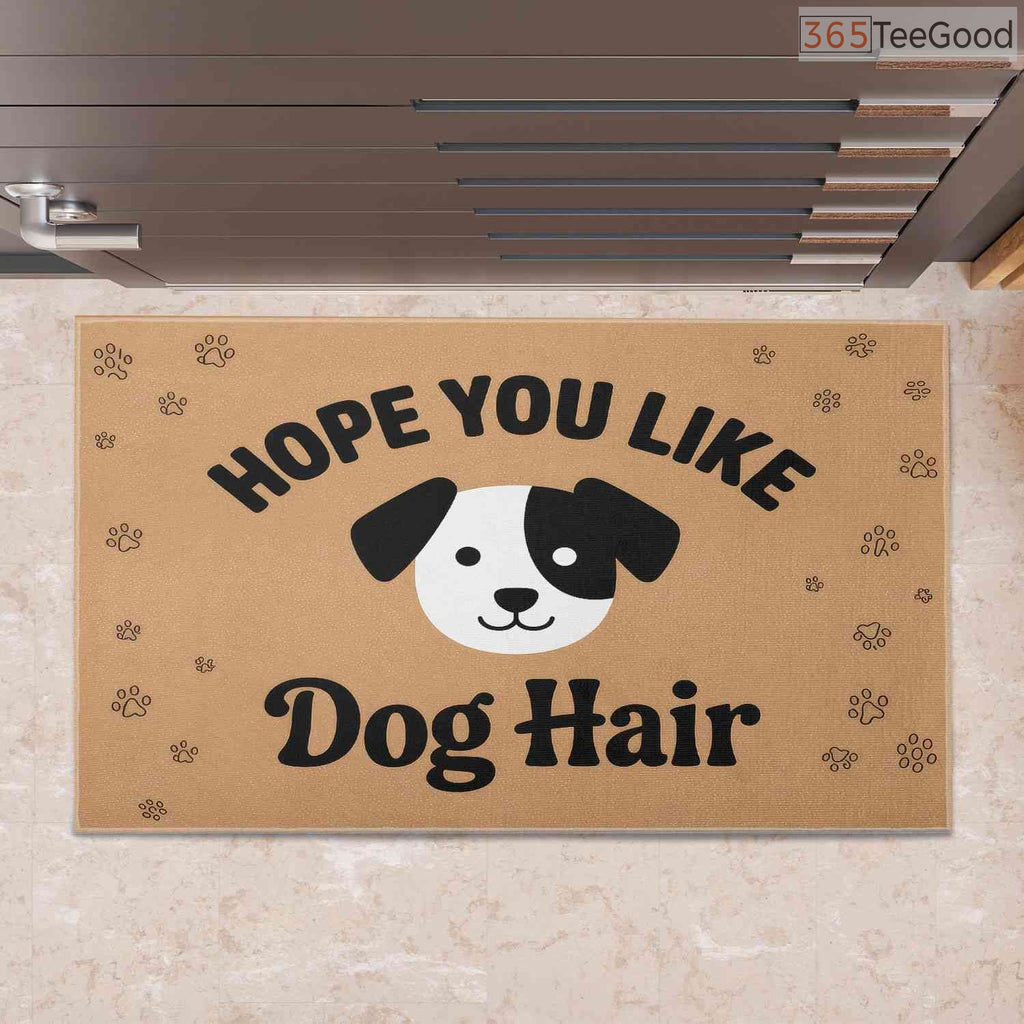 Funny Dog Hope You Like Dogs Doormat Personalized - Custom Front Door Rug for Dog Owners
