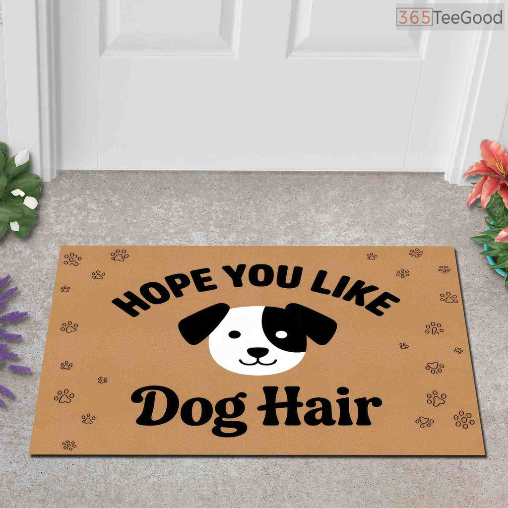 Funny Dog Hope You Like Dogs Doormat Personalized - Custom Front Door Rug for Dog Owners
