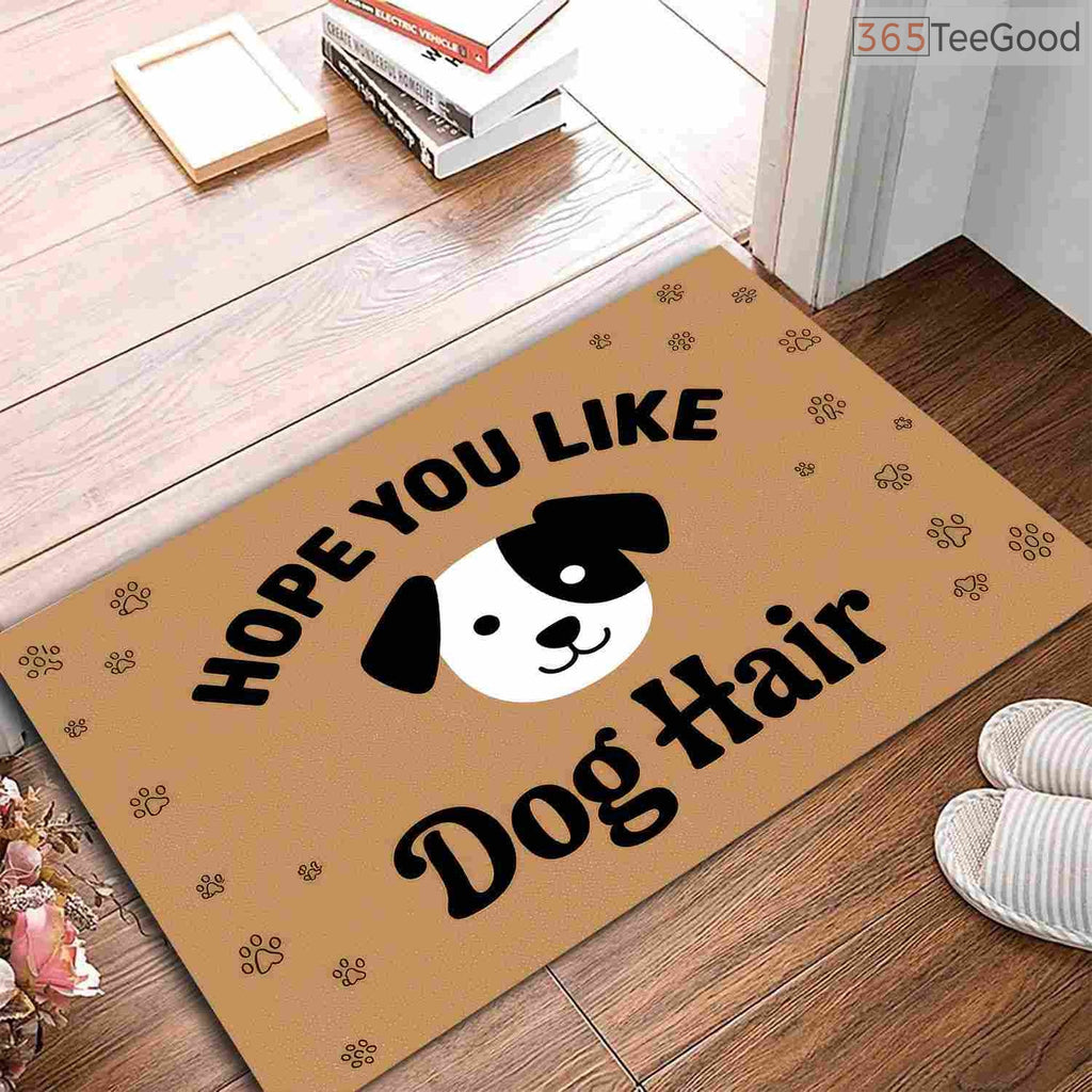 Funny Dog Hope You Like Dogs Doormat Personalized - Custom Front Door Rug for Dog Owners