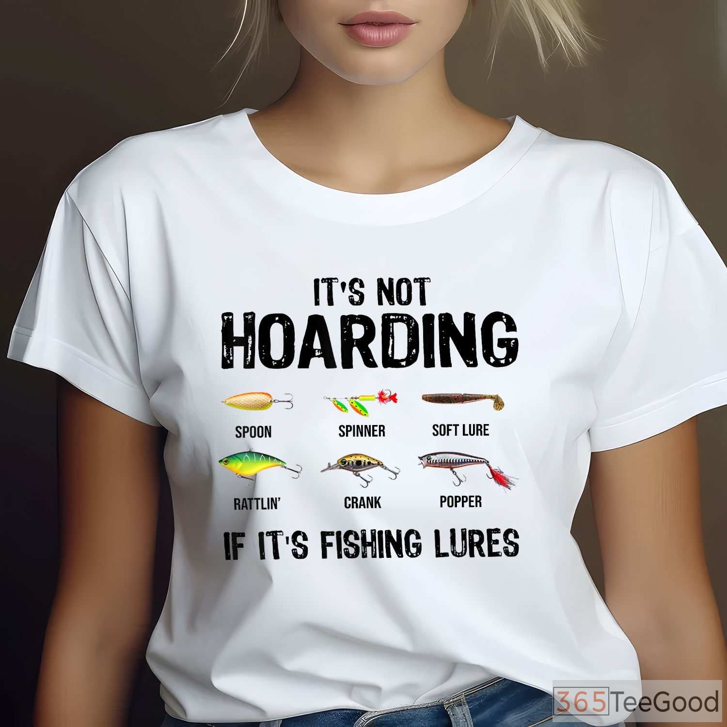 Funny Fishing Lure Hoarding Shirt - Humorous Gift for Tackle Obsessed Anglers