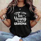 Funny Grandma To Be Gift Tee Pregnancy Announcement T-Shirt Women Adults