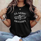 Funny Grandpa Classic Car Graphic Gift Tee T-Shirt Men Adults Unisex