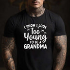 Funny Grandma To Be Gift Tee Pregnancy Announcement T-Shirt Women Adults