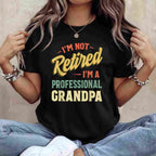 Funny Grandpa Shirt for Men Fathers Day Retired Grandpa Tee T-Shirt Adults