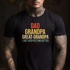 Funny Great Grandpa Fathers Day Gift Tee T-Shirt Men Unisex Adults