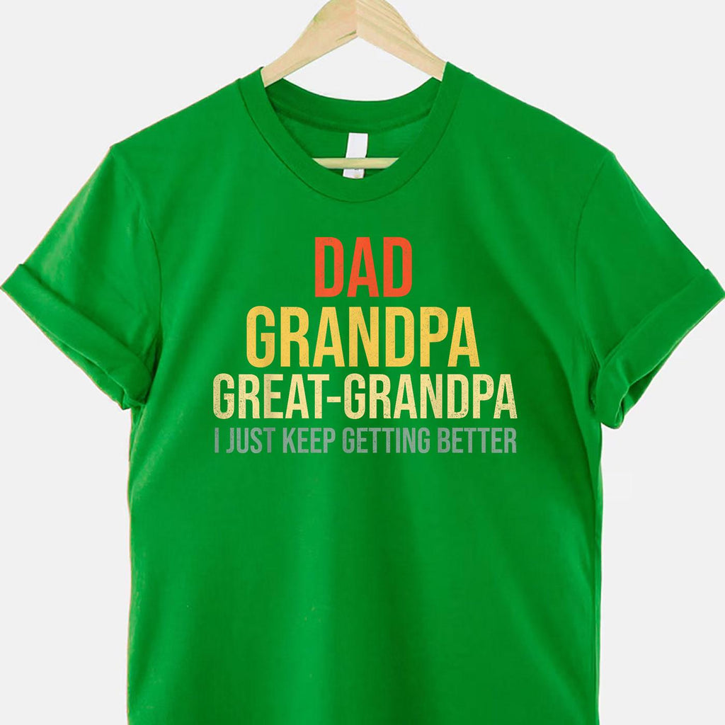 Funny Great Grandpa Fathers Day Gift Tee T-Shirt Men Unisex Adults