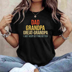 Funny Great Grandpa Fathers Day Gift Tee T-Shirt Men Unisex Adults