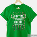 Funny Hunting and Fishing Therapy Shirt, Problem Solving Outdoorsman Gift