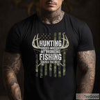 Funny Hunting and Fishing Therapy Shirt, Problem Solving Outdoorsman Gift