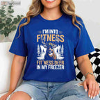 Funny Hunting Fitness Deer in Freezer Shirt, Camo Hunter Dad Workout Tee