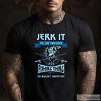 Funny Jerk It Bass Fishing Gear Shirt - Sarcastic Adult Humor Angler Tee