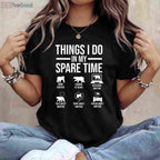 Funny Spare Time Bear Hunting Shirt, Things I Do in My Spare Time Apparel